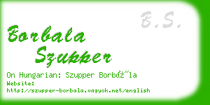 borbala szupper business card